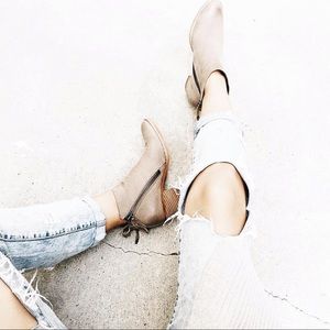 Dolce Vita Tan Suede Sutton Ankle Booties